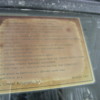 windshield sticker, one on bulkhead is same text but aluminized and has date/signature