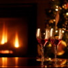 fireplace_wine_christmas_tree