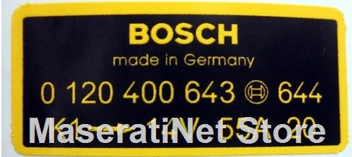 Bosch sticker Maserati Net