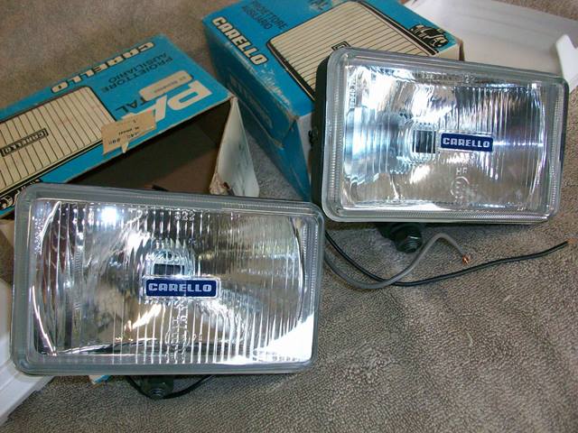 Group 5 Front Fog/Spot lamps- Carello NOS with stone covers | The De Forums